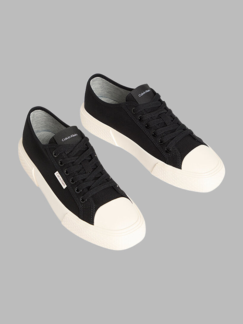 Calvin Klein Siyah Renkli Kadın Vulc Lace Up Canvas Sneaker