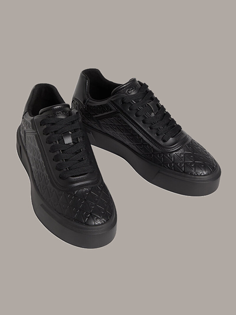 Calvin Klein Siyah Renkli Kadın Basket Cups Laceup Sneaker