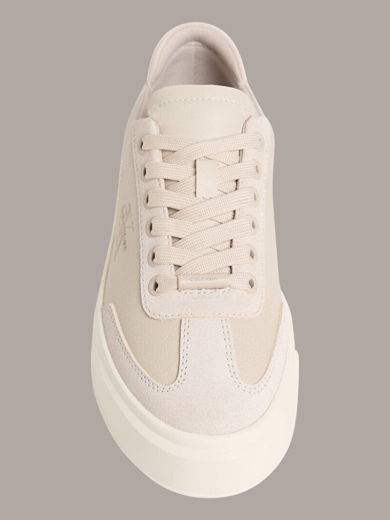 Calvin Klein Bej Renkli Kadın Basket Cups Sneaker