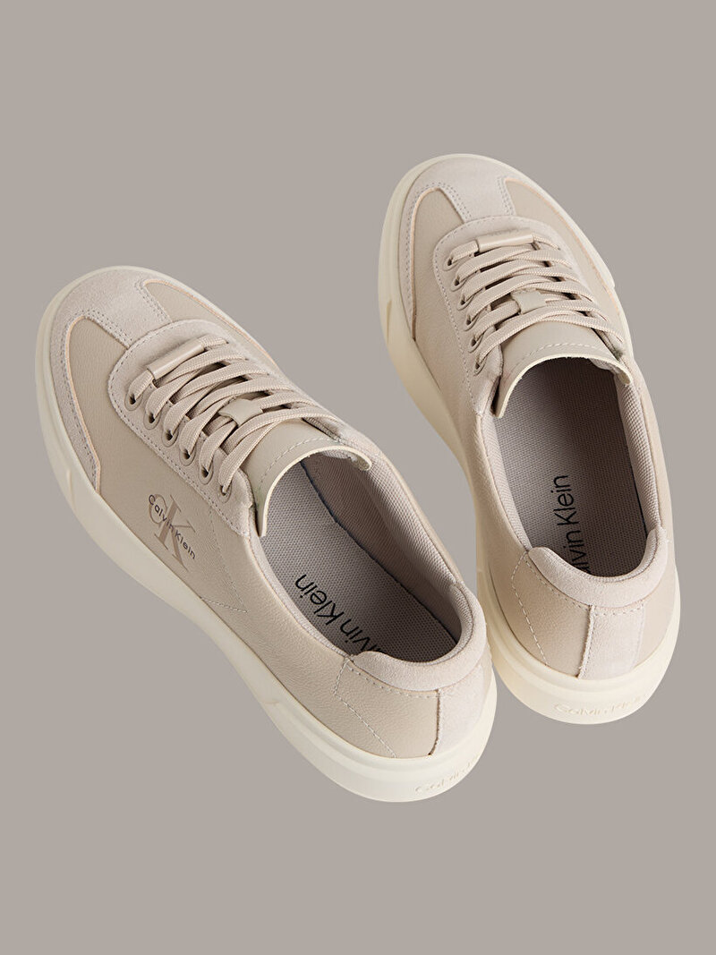 Calvin Klein Bej Renkli Kadın Basket Cups Sneaker