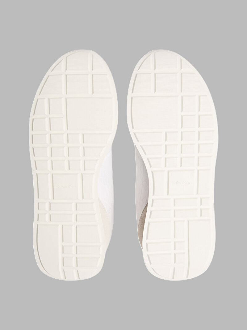 Calvin Klein Beyaz Renkli Kadın Retro Runner Lace Up Sneaker