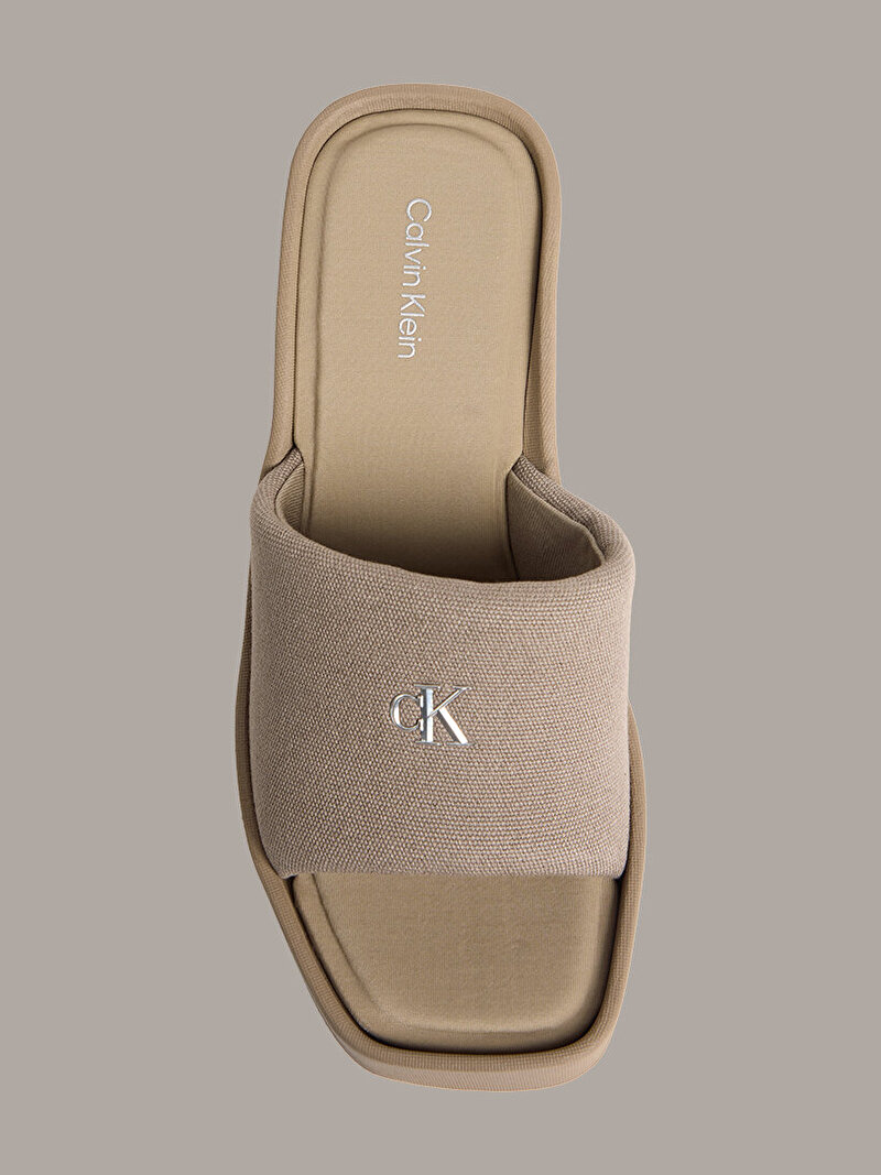 Calvin Klein Bej Renkli Kadın Wedge 70 Topuklu Terlik