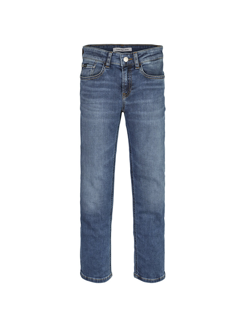 Calvin Klein Mavi Renkli Erkek Çocuk Regular Straight Jean Pantolon