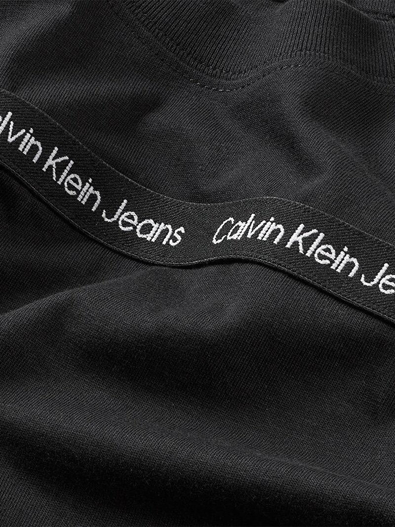 Calvin Klein Siyah Renkli Erkek Çocuk CKJ Logo Tape T-Shirt