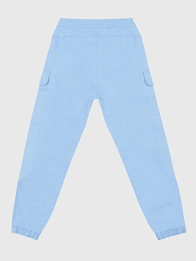Calvin Klein Mavi Renkli Erkek Çocuk Sateen Cargo Pantolon