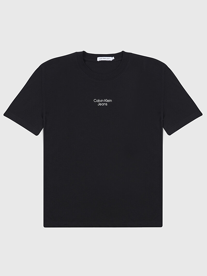 Calvin Klein Siyah Renkli Erkek Çocuk Serenity Back Print T-Shirt