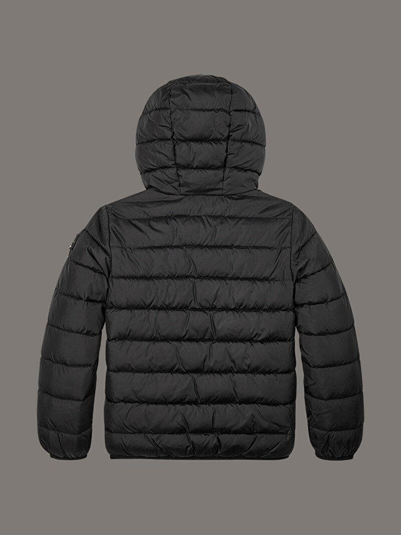 Calvin Klein Siyah Renkli Erkek Çocuk Logo Light Padded Ceket