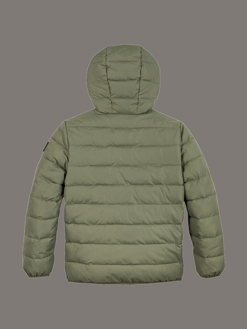 Calvin Klein Yeşil Renkli Erkek Çocuk Logo Light Puffer Mont