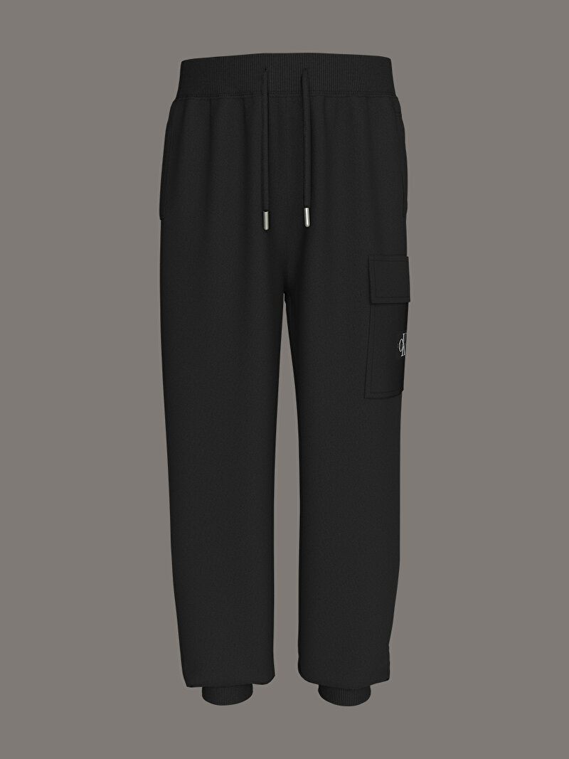 Calvin Klein Siyah Renkli Erkek Çocuk Basdge Relaxed Eşofman Altı