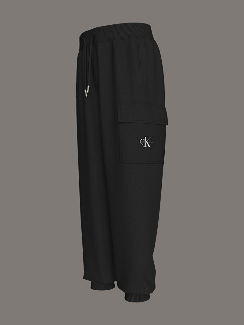 Calvin Klein Siyah Renkli Erkek Çocuk Basdge Relaxed Eşofman Altı