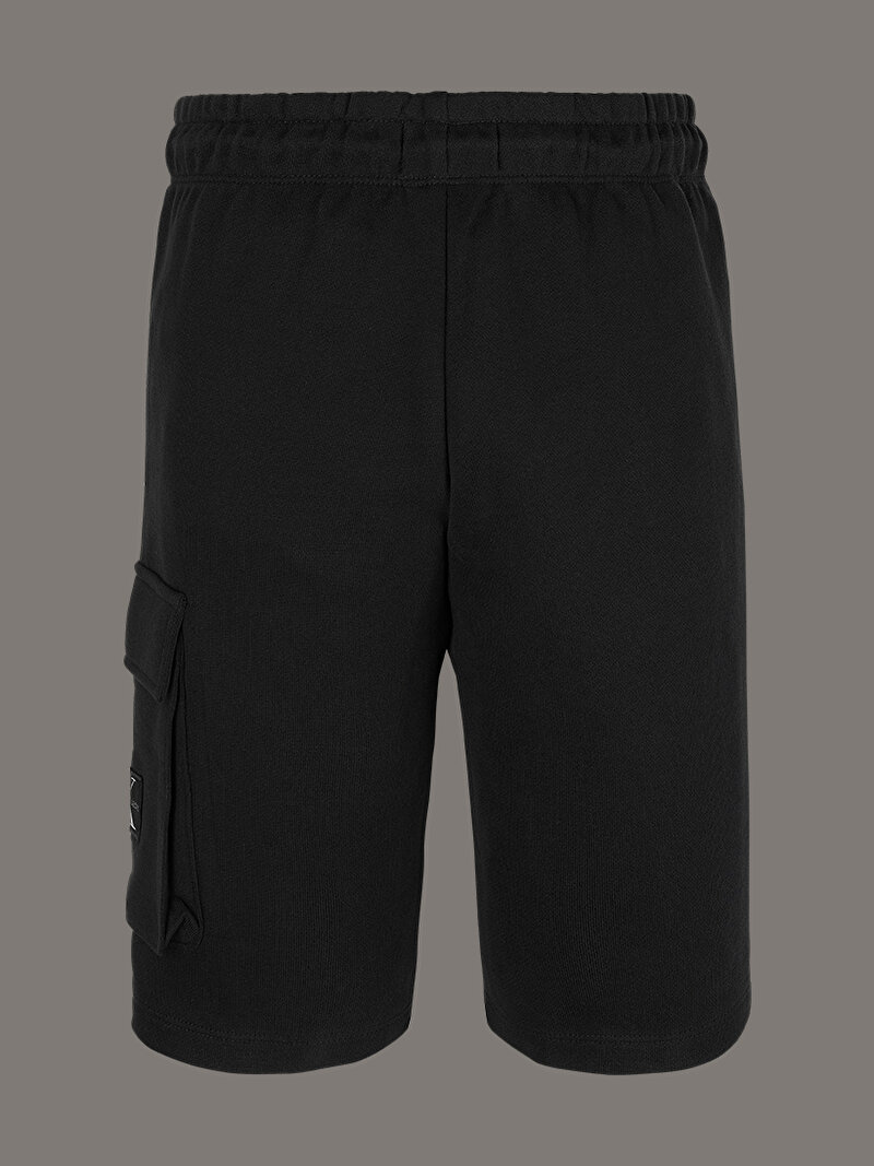 Calvin Klein Siyah Renkli Erkek Çocuk Badge Jogger Cargo Şort