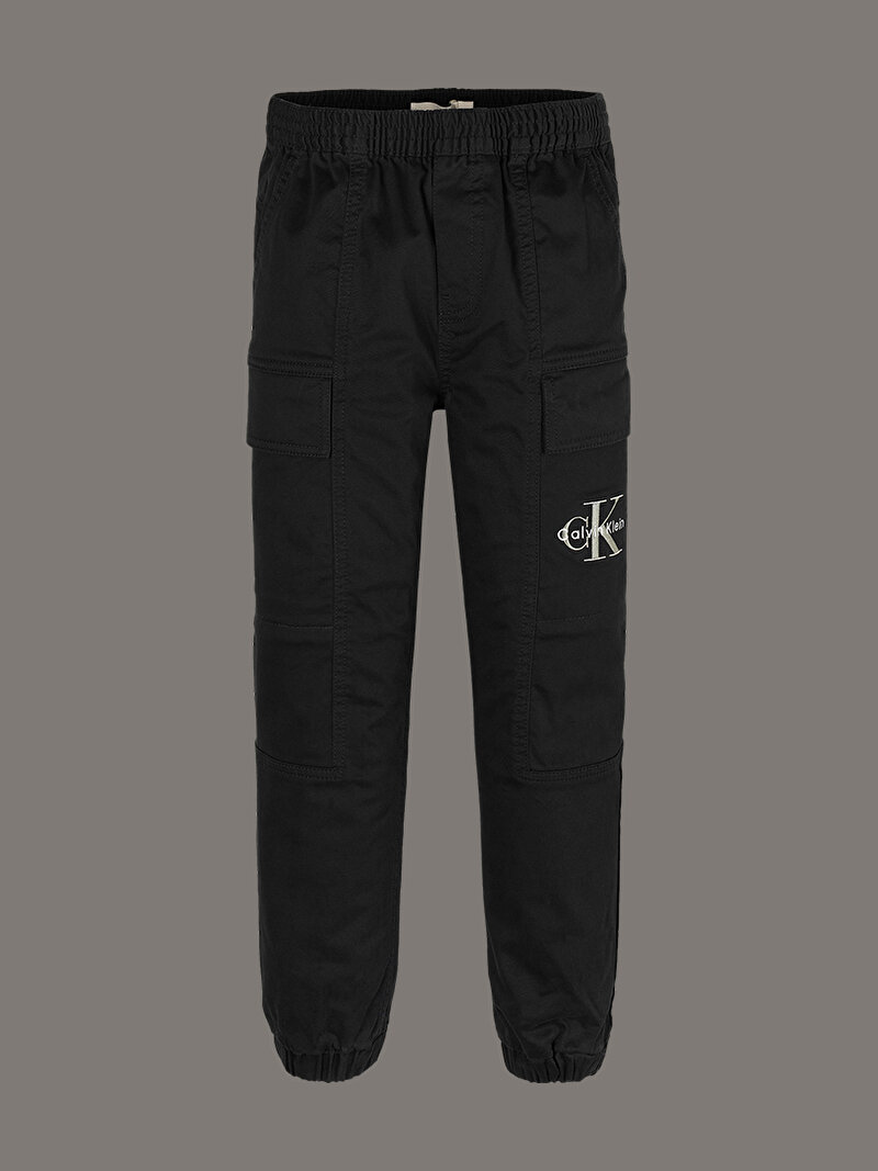 Calvin Klein Siyah Renkli Erkek Çocuk Essential Woven Cargo Pantolon