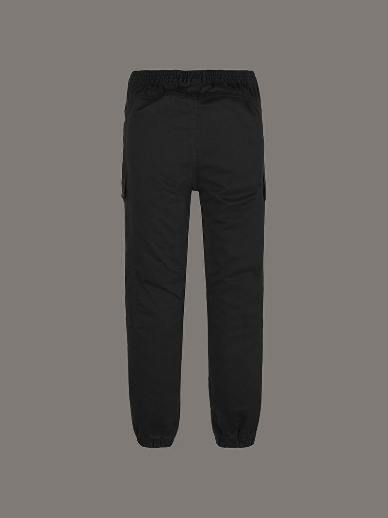 Calvin Klein Siyah Renkli Erkek Çocuk Sateen Cargo Pantolon