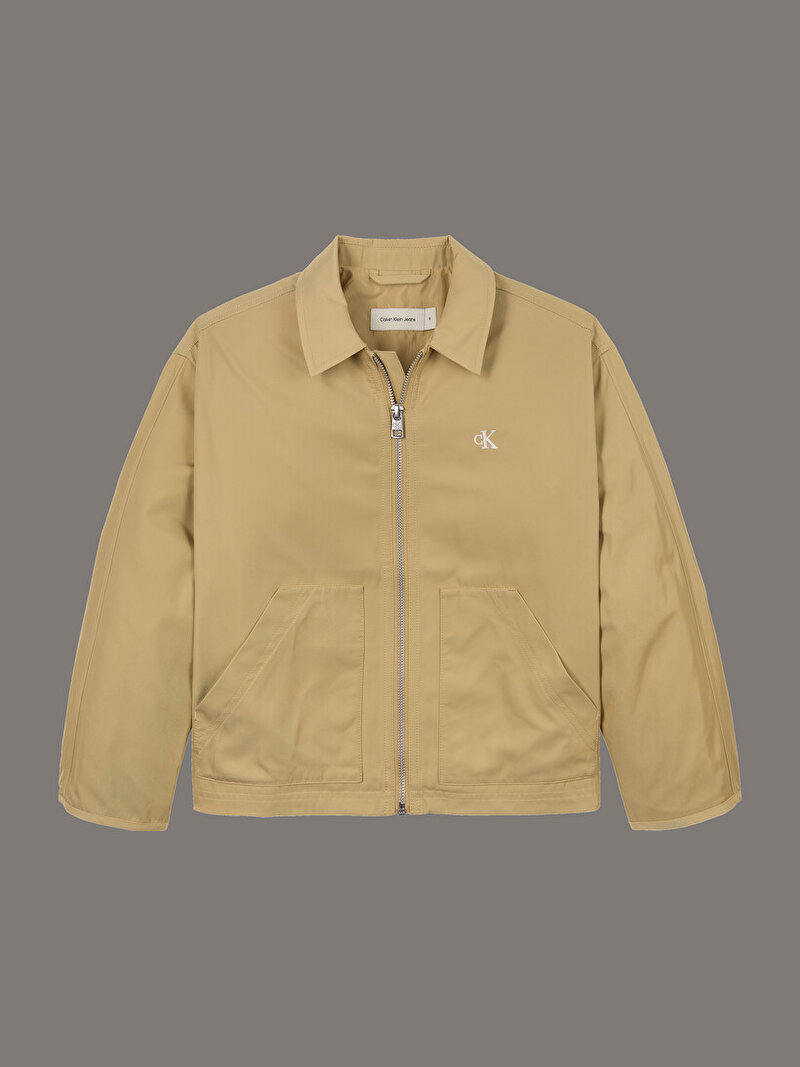 Calvin Klein Bej Renkli Erkek Çocuk Workwear Ceket