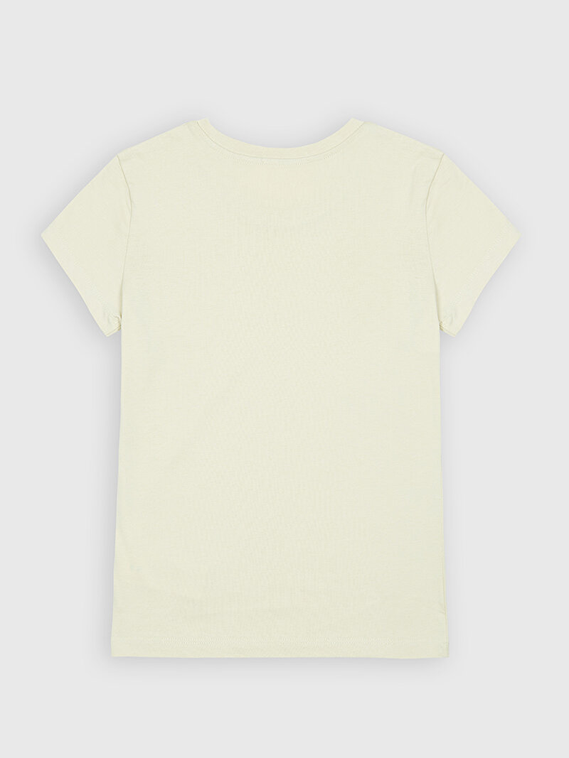Calvin Klein Sarı Renkli Kız Çocuk Micro Monogram T-Shirt