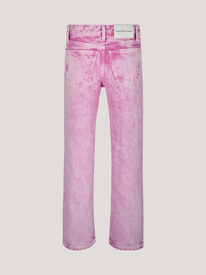 Calvin Klein Pembe Renkli Kız Çocuk Hr Straight Jean Pantolon