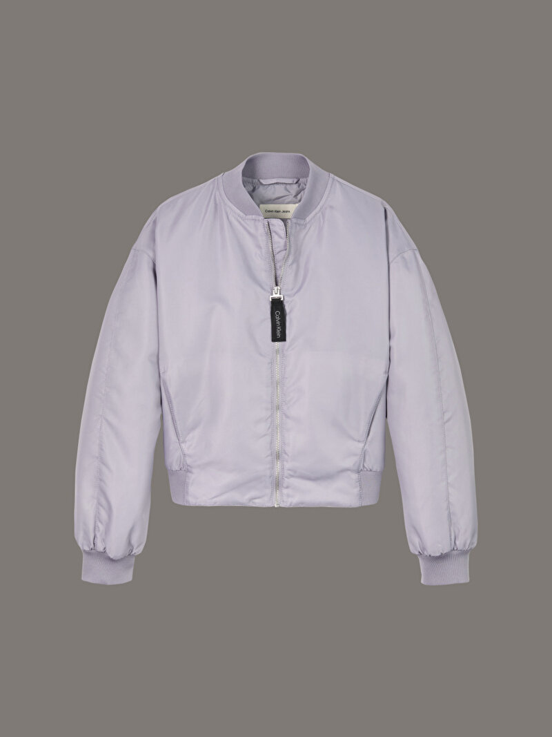 Calvin Klein Mor Renkli Kız Çocuk Light Hero Bomber Ceket