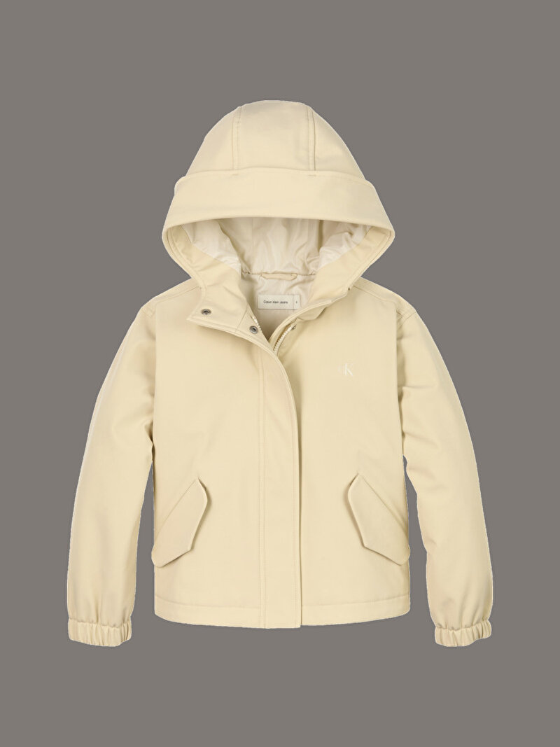 Calvin Klein Bej Renkli Kız Çocuk Technical Parka