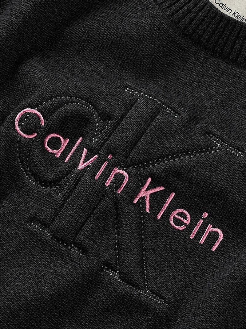 Calvin Klein Siyah Renkli Kız Çocuk Monologo Kazak