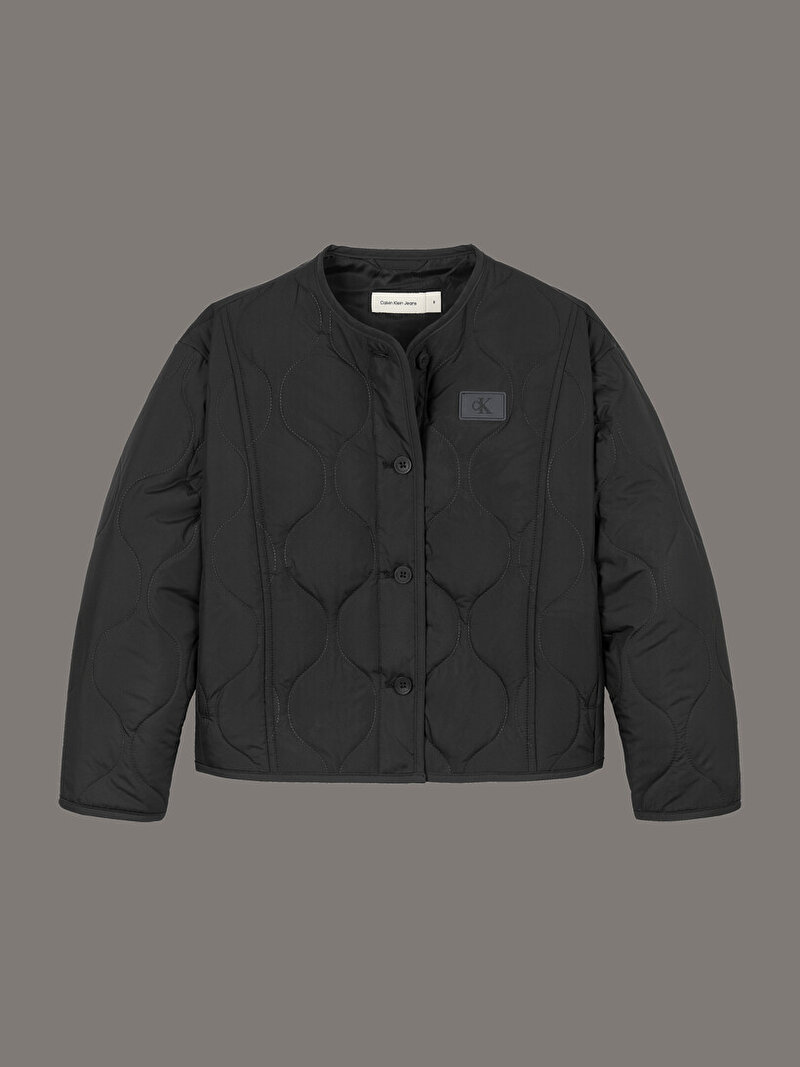 Calvin Klein Siyah Renkli Kız Çocuk Quilted Mont