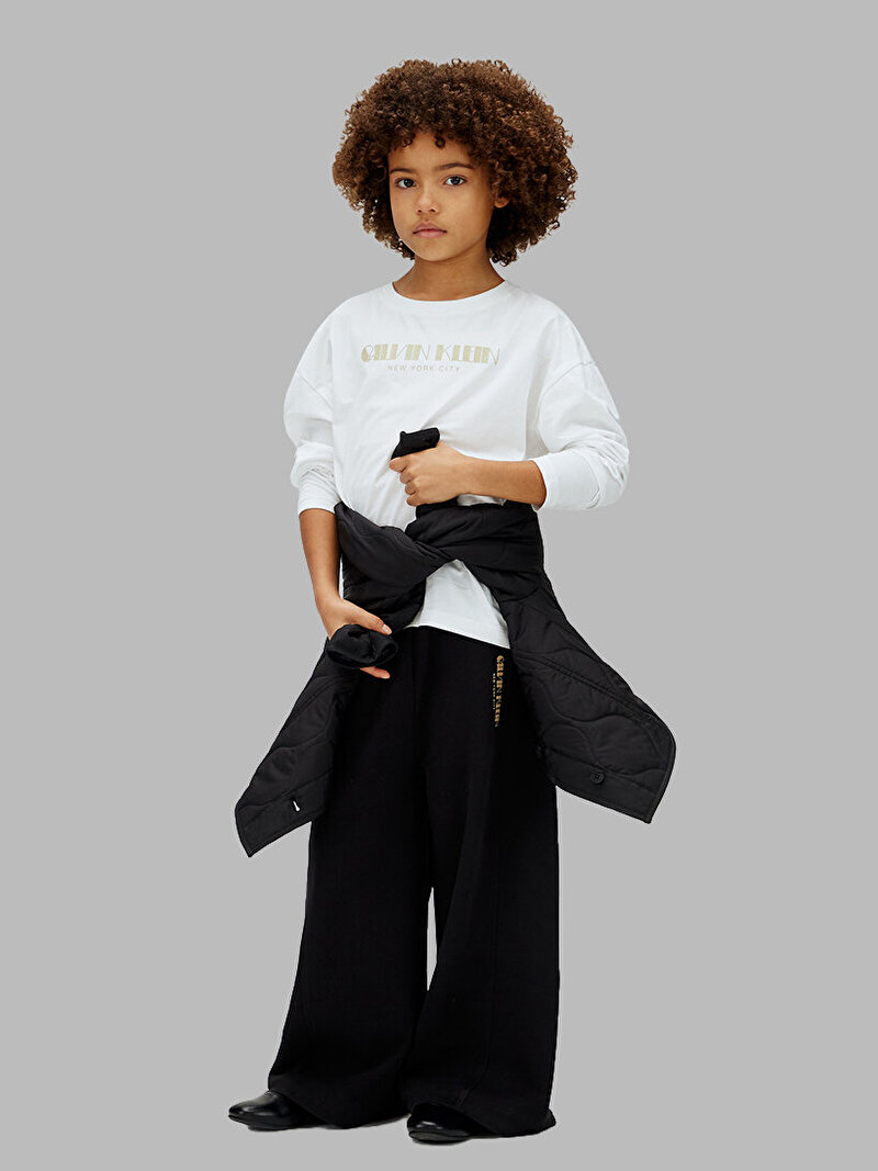 Calvin Klein Siyah Renkli Kız Çocuk Glitter Eşofman Altı