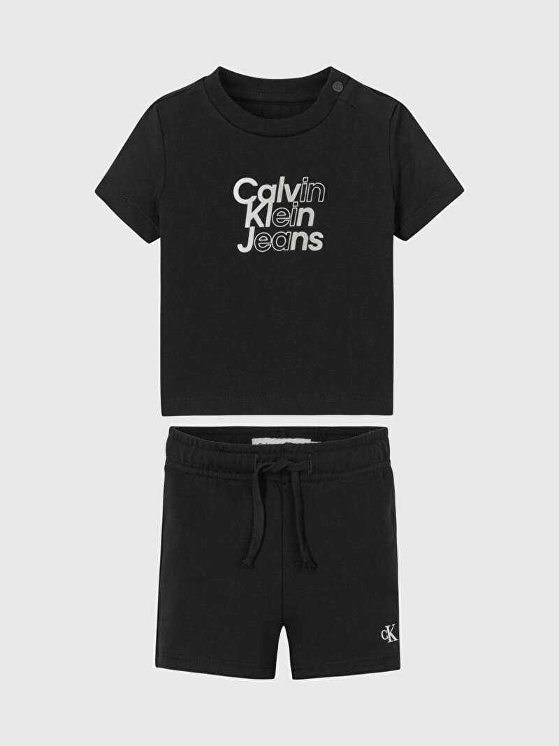 Calvin Klein Siyah Renkli Bebek Gradient Logo Set