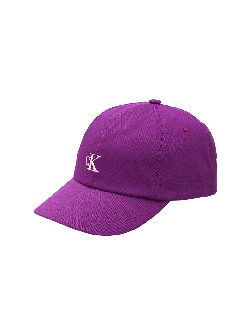 Calvin Klein Mor Renkli Çocuk Unisex Monogram Baseball Şapka
