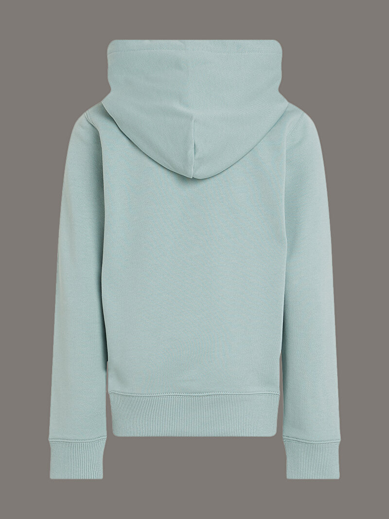 Calvin Klein Yeşil Renkli Çocuk Unisex Small Monogram Hoodie
