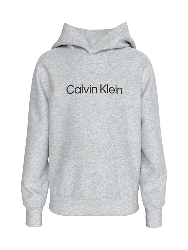 Calvin Klein Gri Renkli Erkek Çocuk Regular Sweatshirt