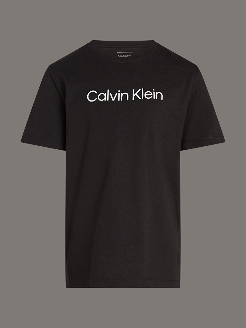 Calvin Klein Siyah Renkli Çocuk Unisex Logo T-shirt