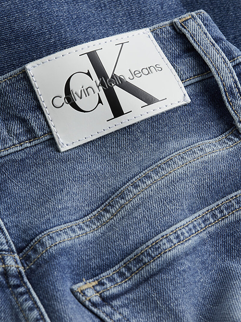 Calvin Klein Mavi Renkli Kadın Mom Jean Pantolon