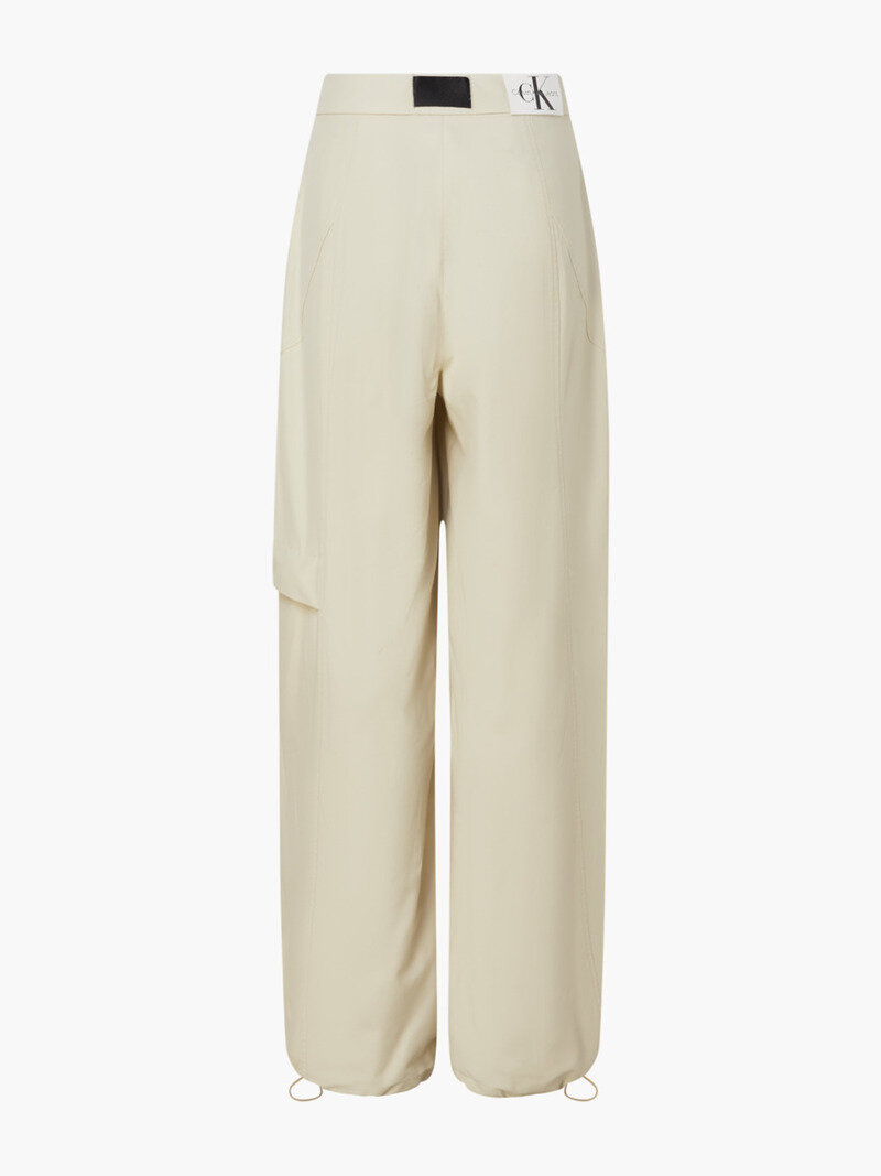 Calvin Klein Bej Renkli Kadın Yüksek Bel Pantolon