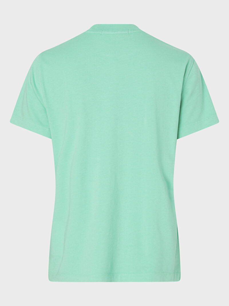 Calvin Klein Yeşil Renkli Kadın Embroidered Monologo T-Shirt