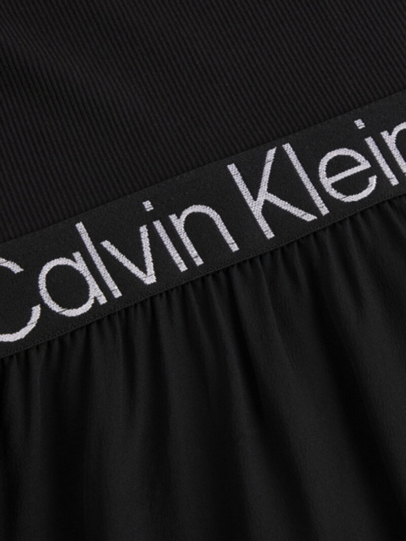 Calvin Klein Siyah Renkli Kadın Logo Elastik Elbise