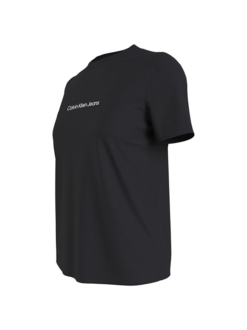 Calvin Klein Siyah Renkli Kadın Institutional Straight T-Shirt