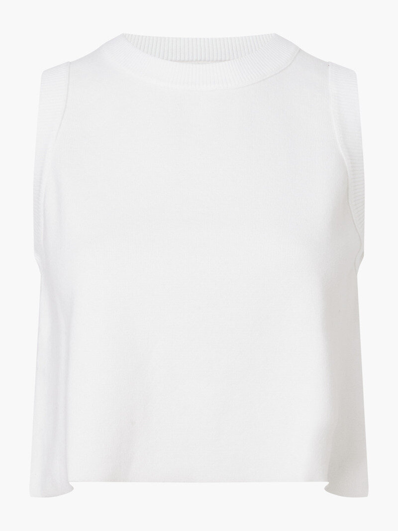 Calvin Klein Beyaz Renkli Kadın Tab A Line Bluz