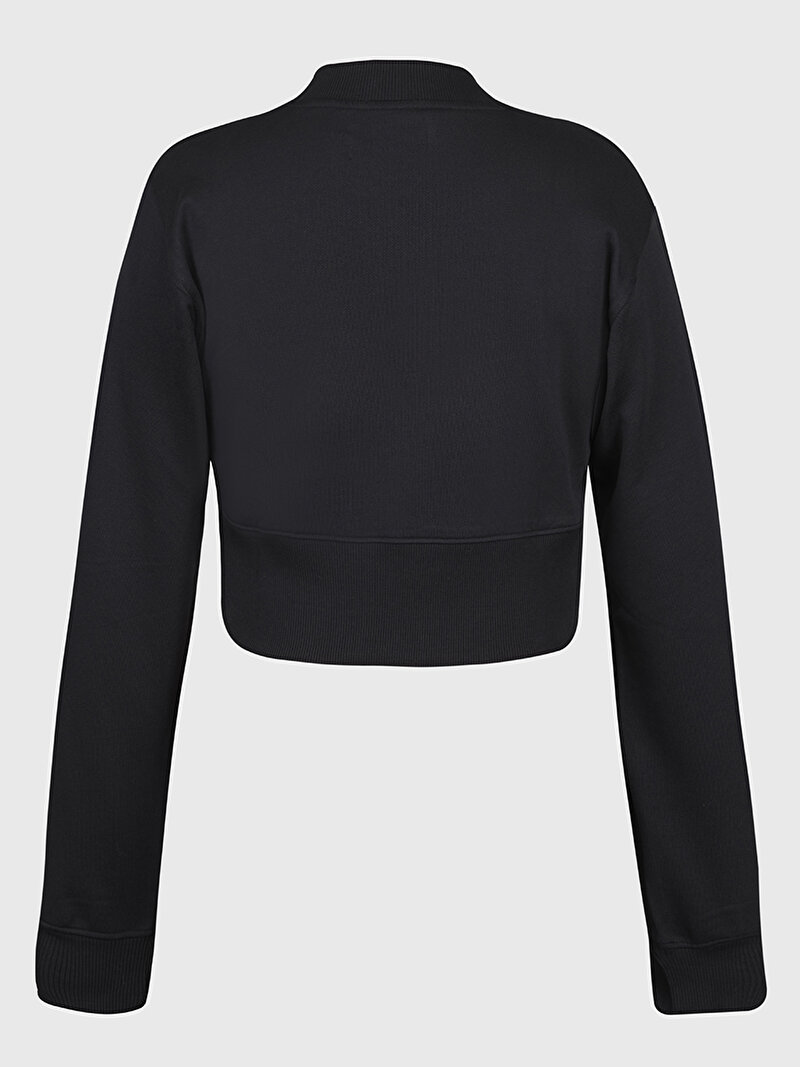 Calvin Klein Siyah Renkli Kadın Stacked Institutional Sweatshirt