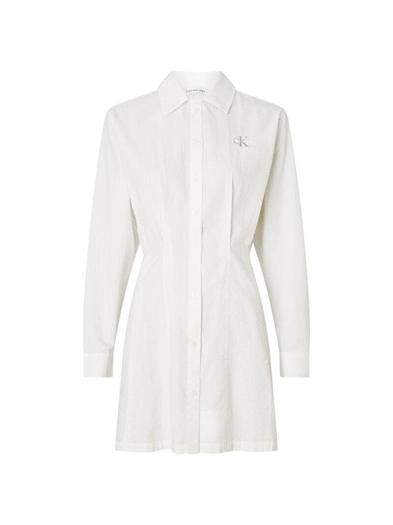 Calvin Klein Beyaz Renkli Kadın Gömlek Elbise