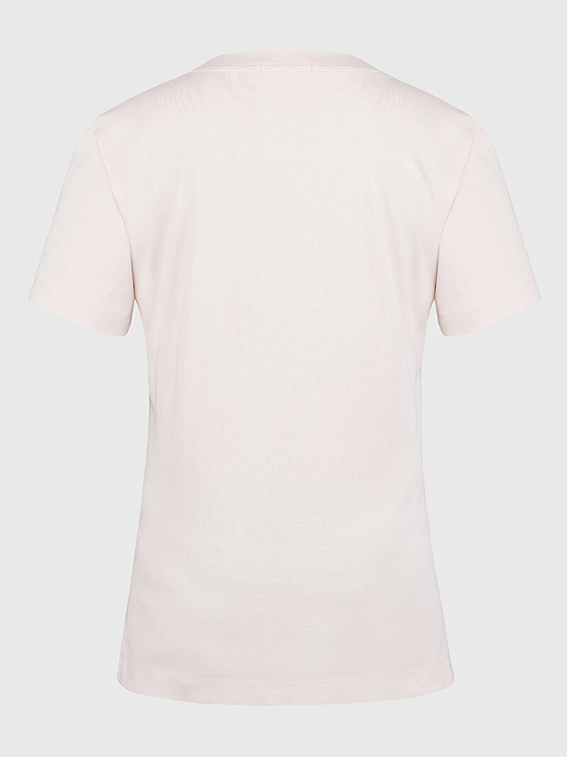 Calvin Klein Pembe Renkli Kadın Monologo Slim T-Shirt