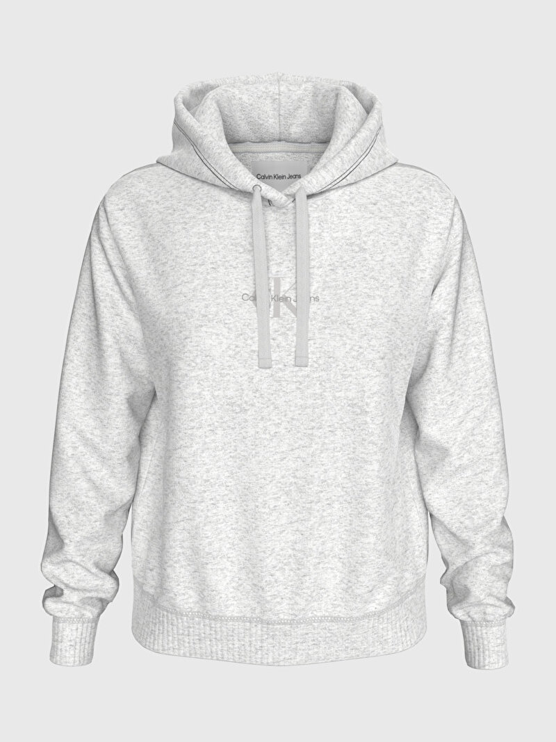 Calvin Klein Gri Renkli Kadın Regular Hoodie Sweatshirt