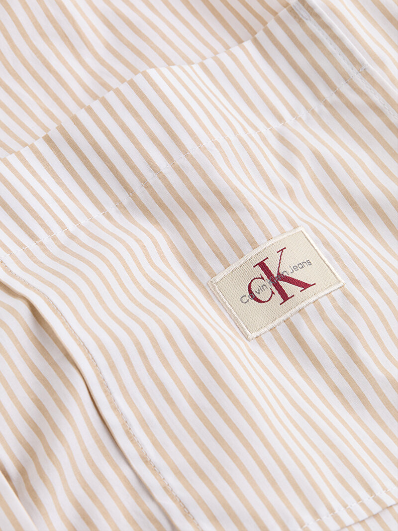 Calvin Klein Kırmızı Renkli Kadın Woven Label Relaxed Gömlek