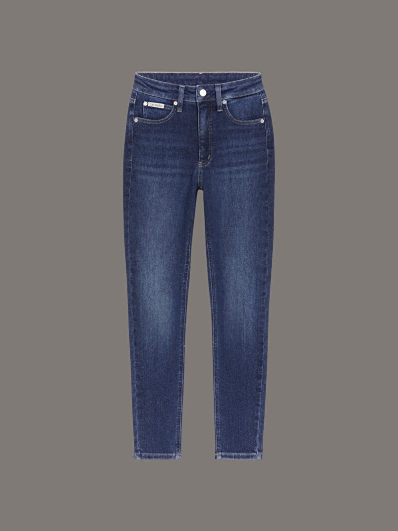 Calvin Klein Lacivert Renkli Kadın High Rise Super Skinny Jean Pantolon