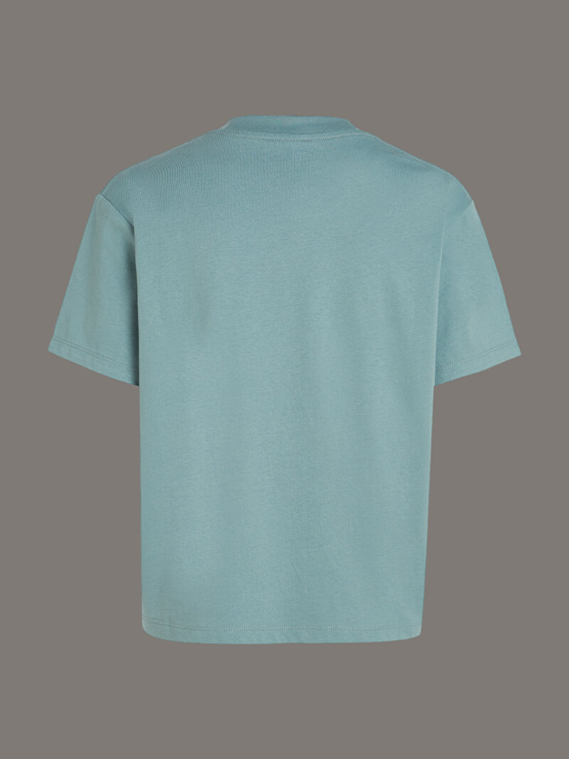 Calvin Klein Mavi Renkli Kadın Embroidered Instıtut T-shirt