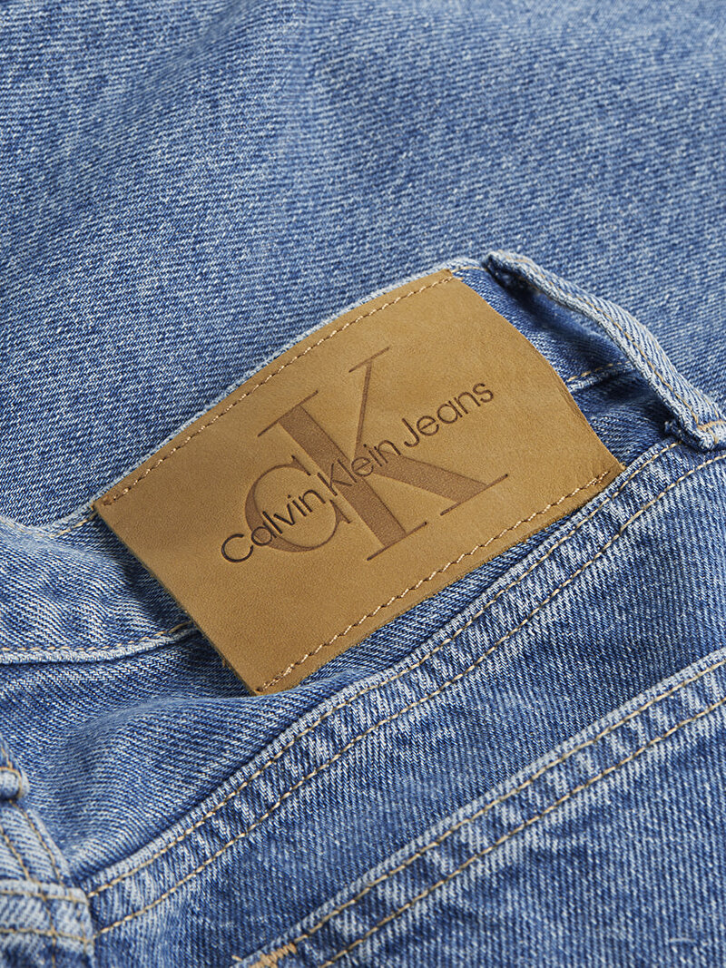 Calvin Klein Mavi Renkli Kadın High Rise Straight Jean Pantolon