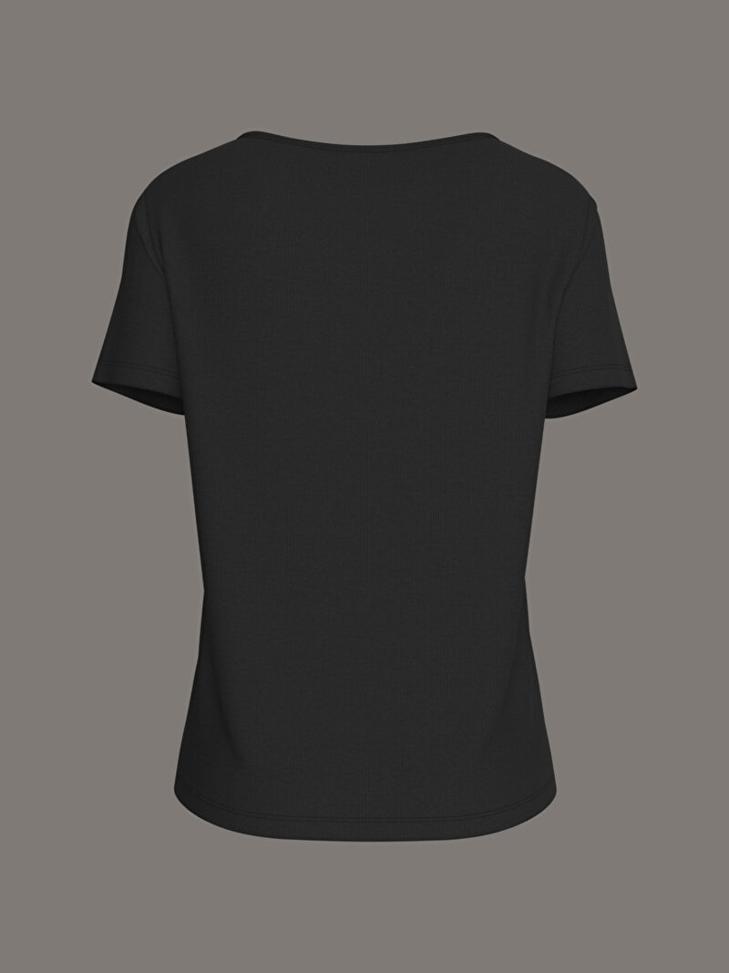 Calvin Klein Siyah Renkli Kadın Soft Touch Relaxed T-shirt