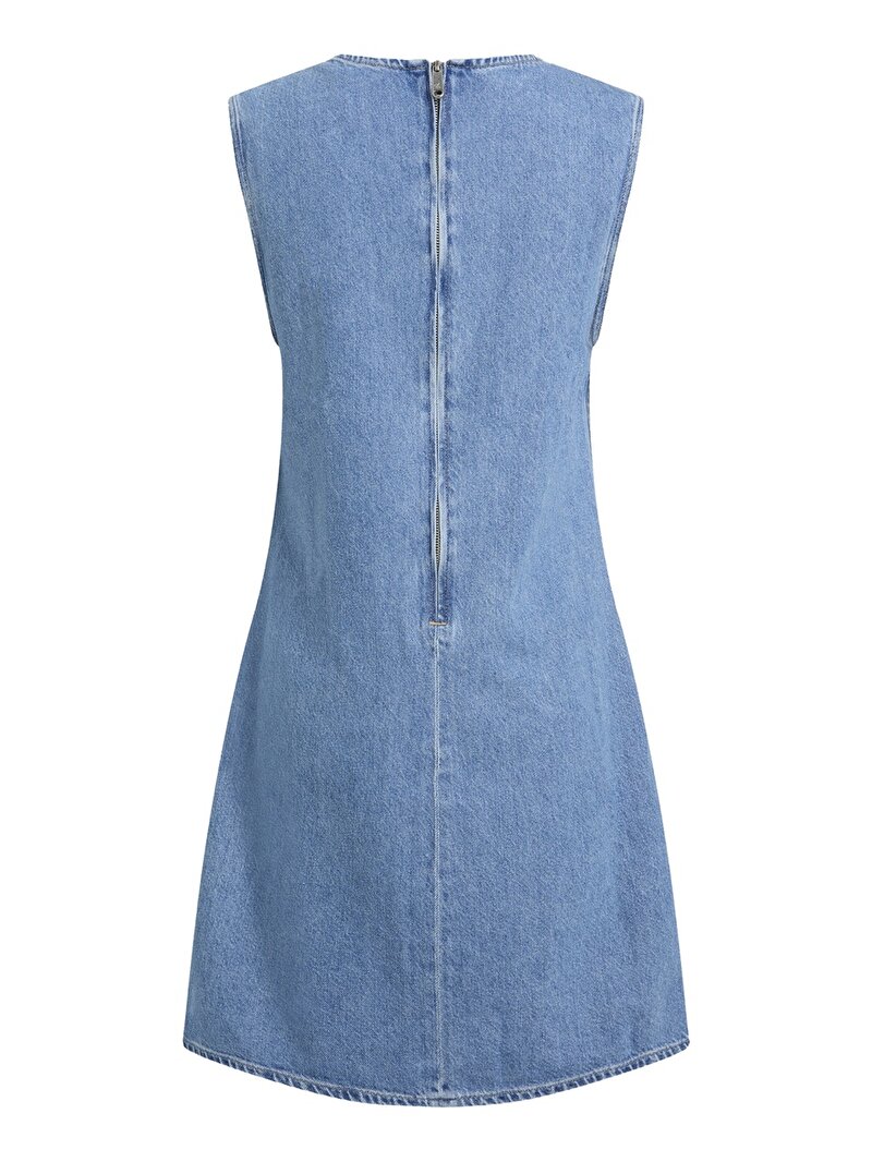 Calvin Klein Mavi Renkli Kadın Kolsuz Elbise