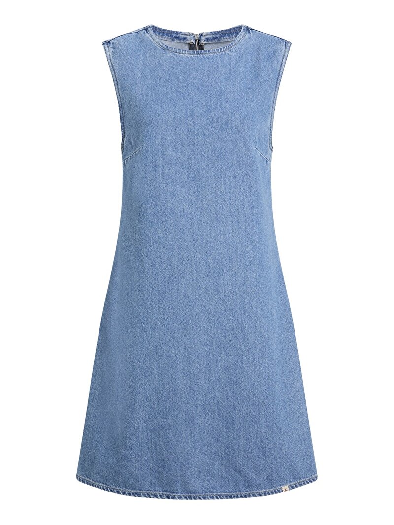 Calvin Klein Mavi Renkli Kadın Kolsuz Elbise