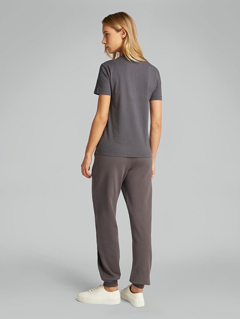 Calvin Klein Gri Renkli Kadın CK Applique Regular T-shirt