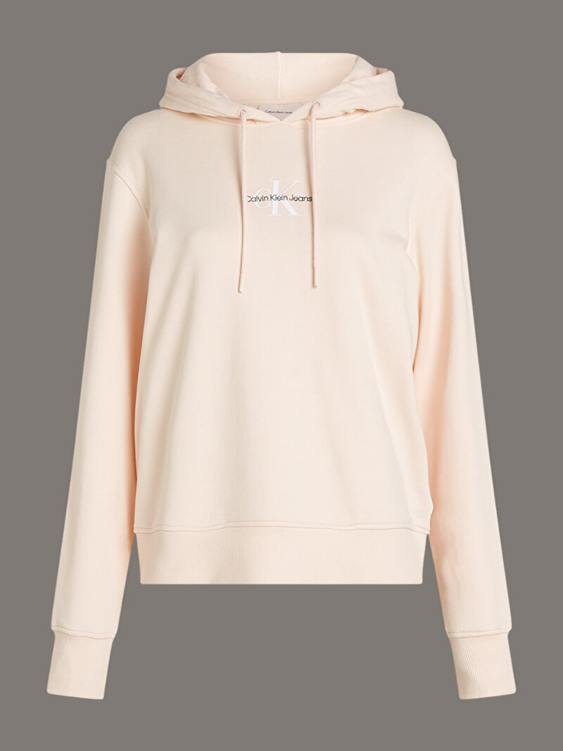 Calvin Klein Pembe Renkli Kadın Monologo Hoodie