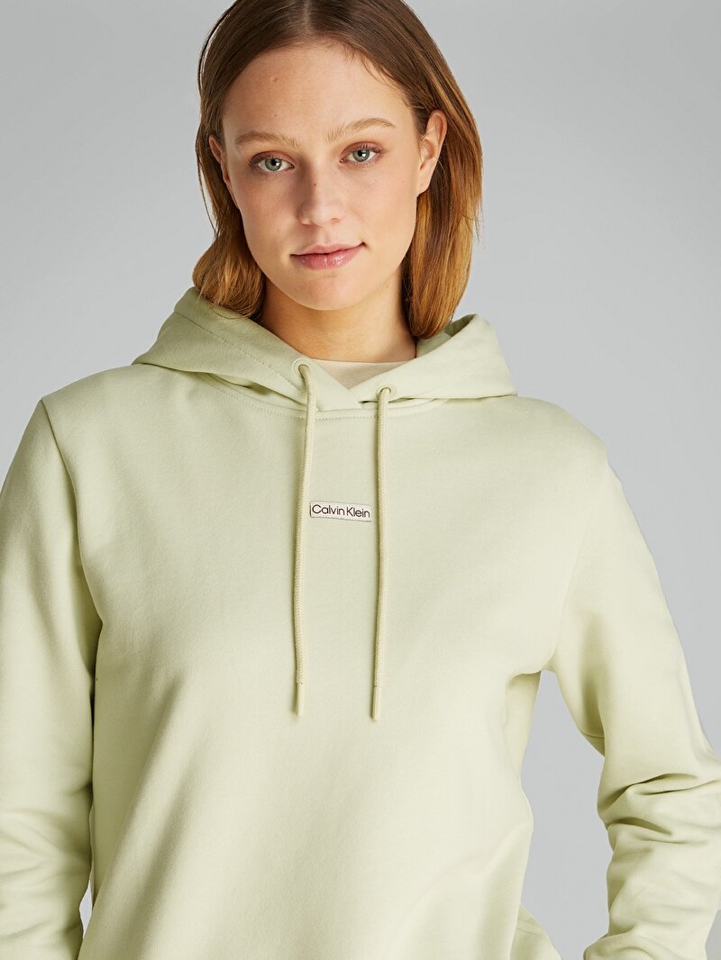 Calvin Klein Yeşil Renkli Kadın Placed Institutional Sweatshirt